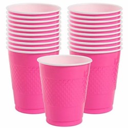 Vasos desechables magenta
