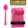 Cucharas desechables magenta