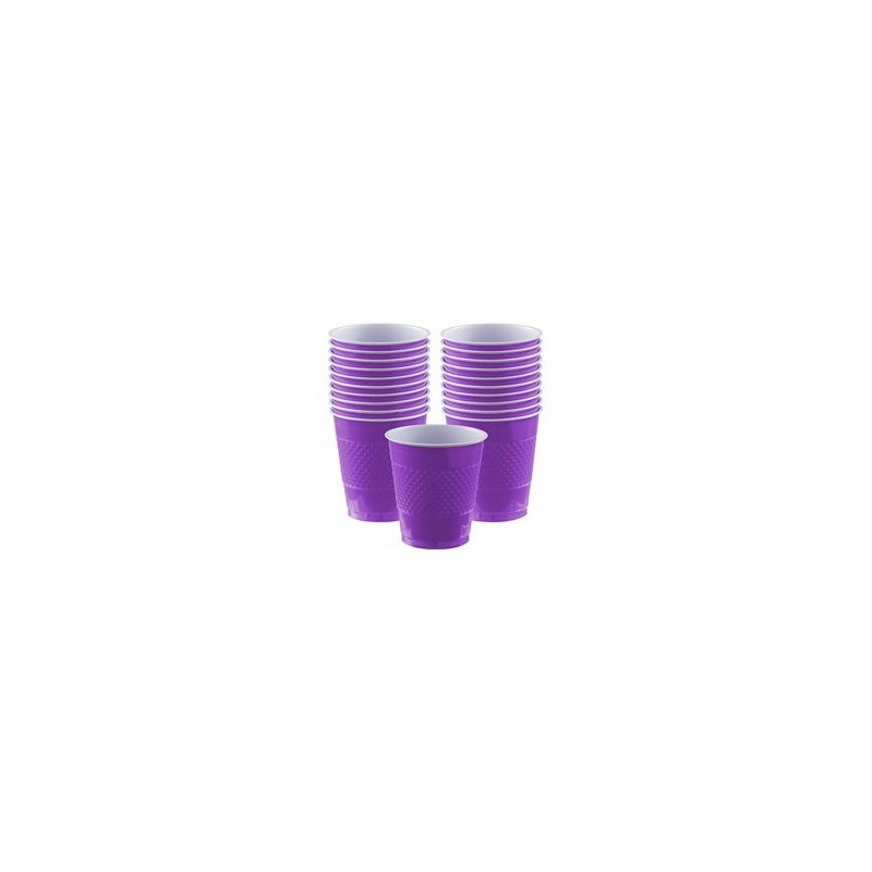 Vasos desechables morados