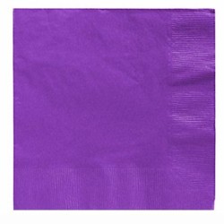 Servilletas moradas de papel