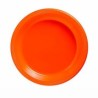 Platos desechables naranjas
