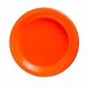Platos desechables naranjas