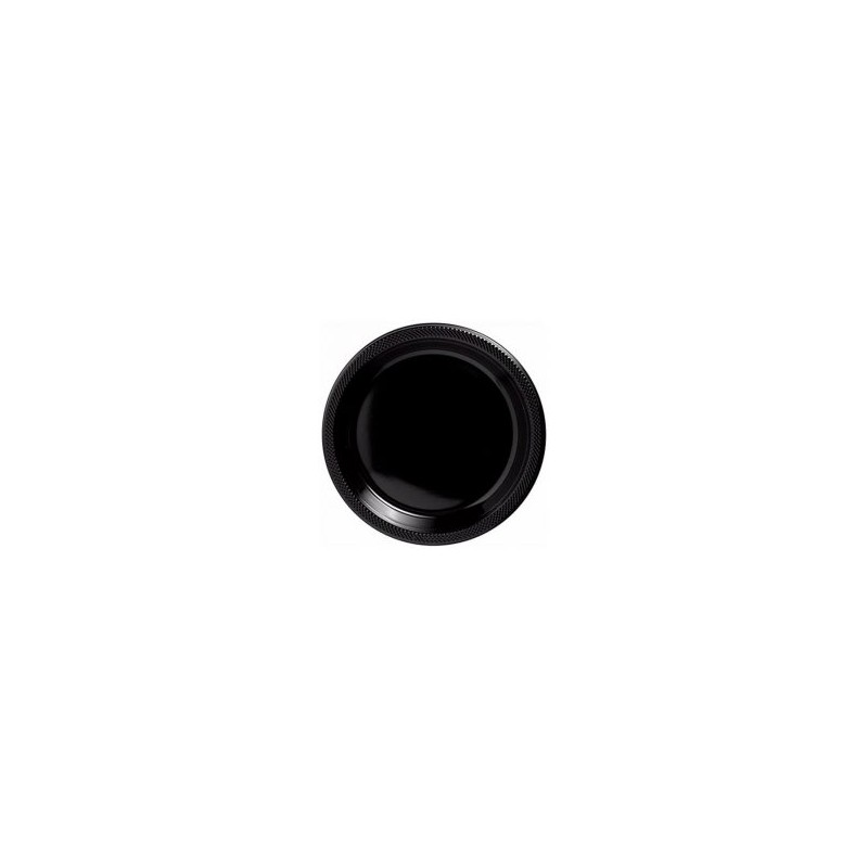 Platos desechables negros grandes
