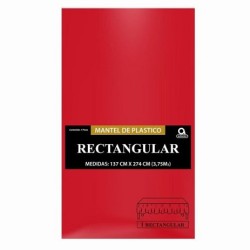 Mantel desechable rojo