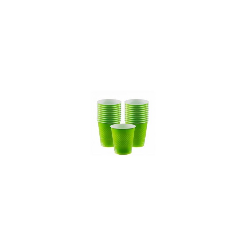 Vasos verde kiwi