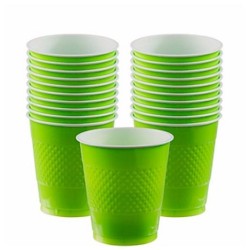 Vasos verde kiwi