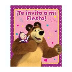 Invitaciones Masha y el Oso