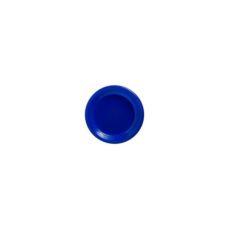 platos desechables azules grandes