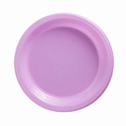 Platos desechables lilas