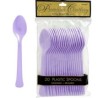Cucharas desechables lilas