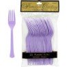 Tenedores desechables lilas